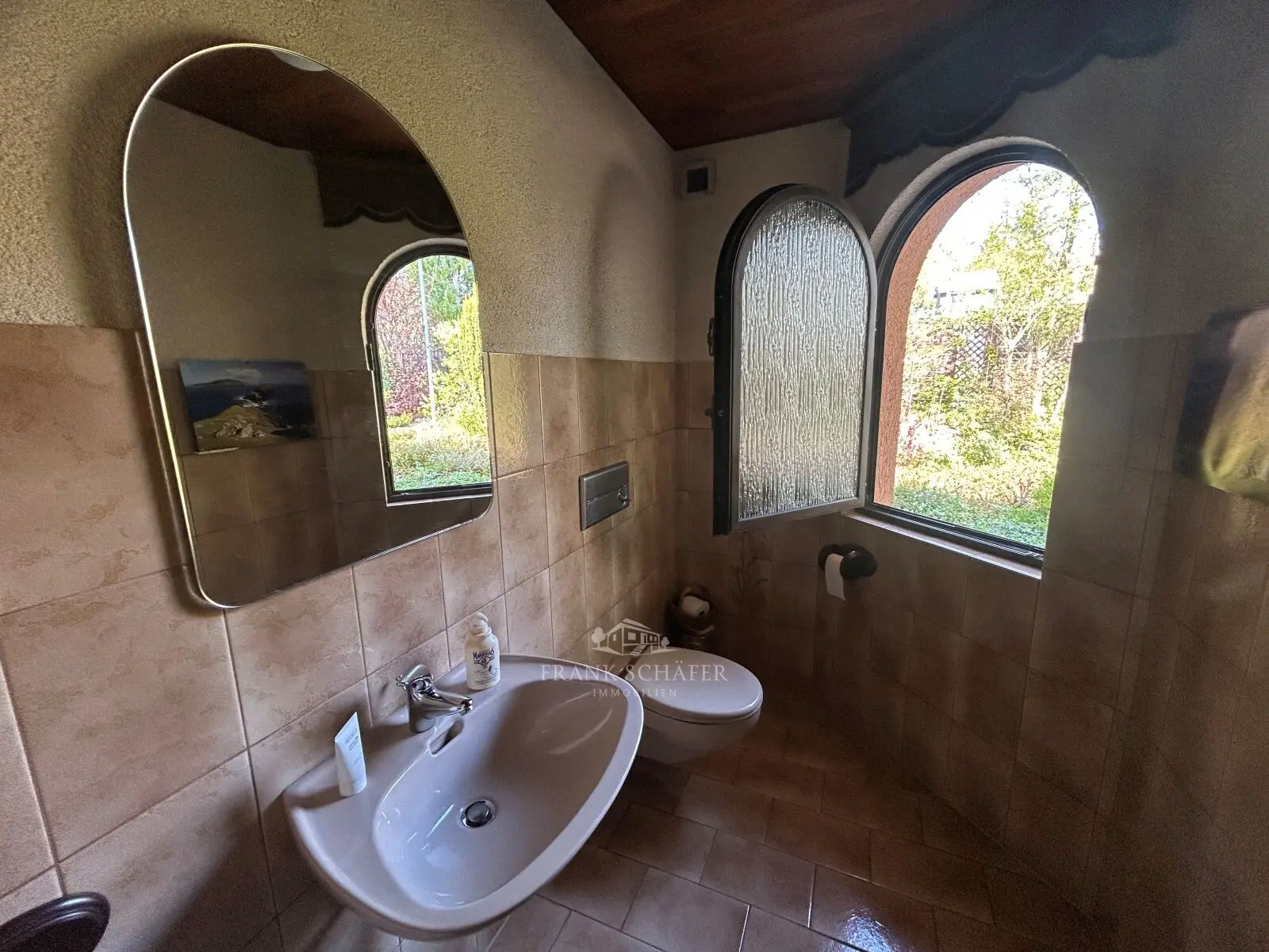 Toilette mit Tageslicht